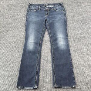 Silver Jeans Co Aiko Mid Slim Bootcut Jeans Womens W33/L33 Blue Medium Wash